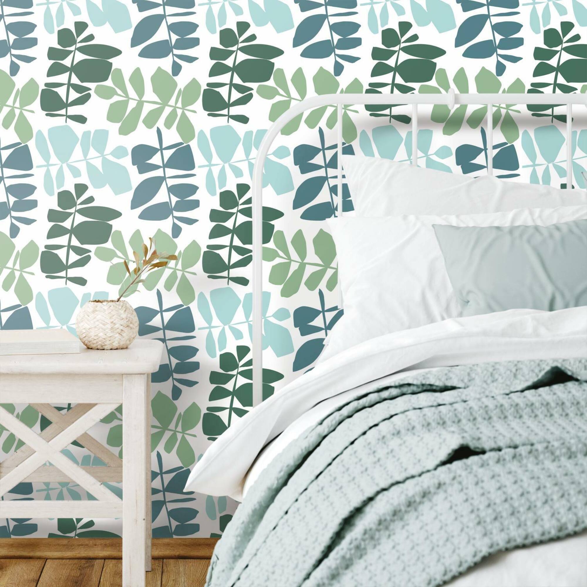 RoomMates Leaf Sprigs Peel & Stick Wallpaper
